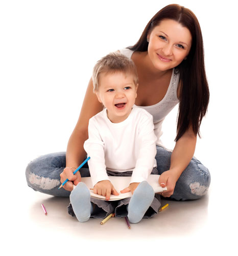 Behavioural Intervention Program - Therapist & Autistic Child Drawing